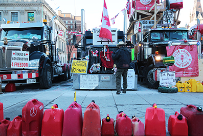 Ottawa Truck Protest : February 2022 : Personal Photo Projects : Photos : Richard Moore : Photographer